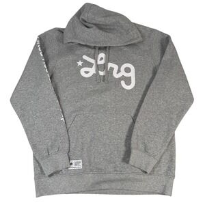 Lifted Research Group Mens Gray White Pullover Hoodie Sweatshirt Size LRG  Nwts